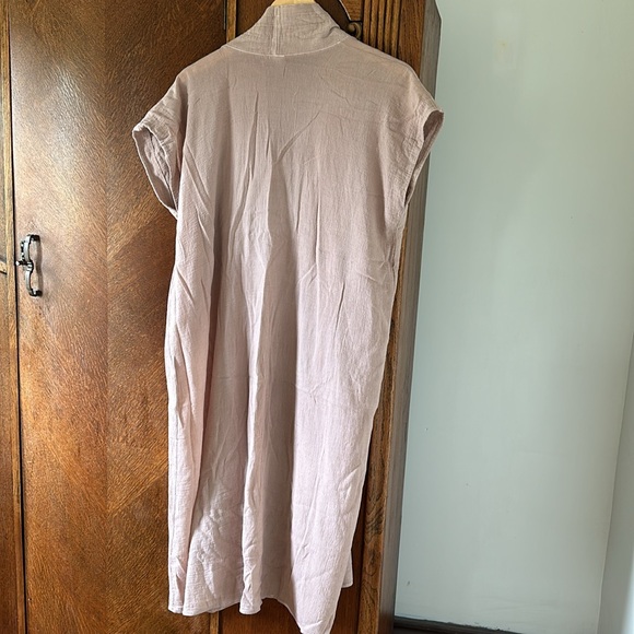 UO Soft Pink Vintage Throw Duster Layer - Picture 4 of 4